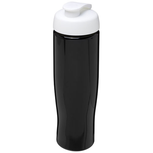 Bouteille de sport publicitaire 700ml H2O Active® noir / blanc